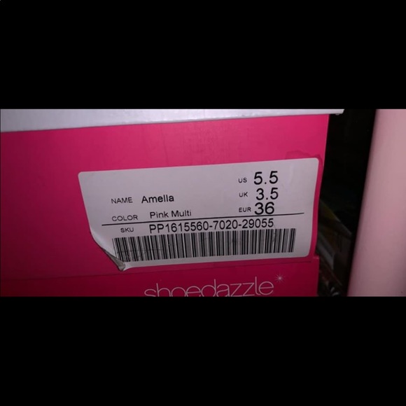 Size 5.5 Multi colored pumps - Picture 2 of 2